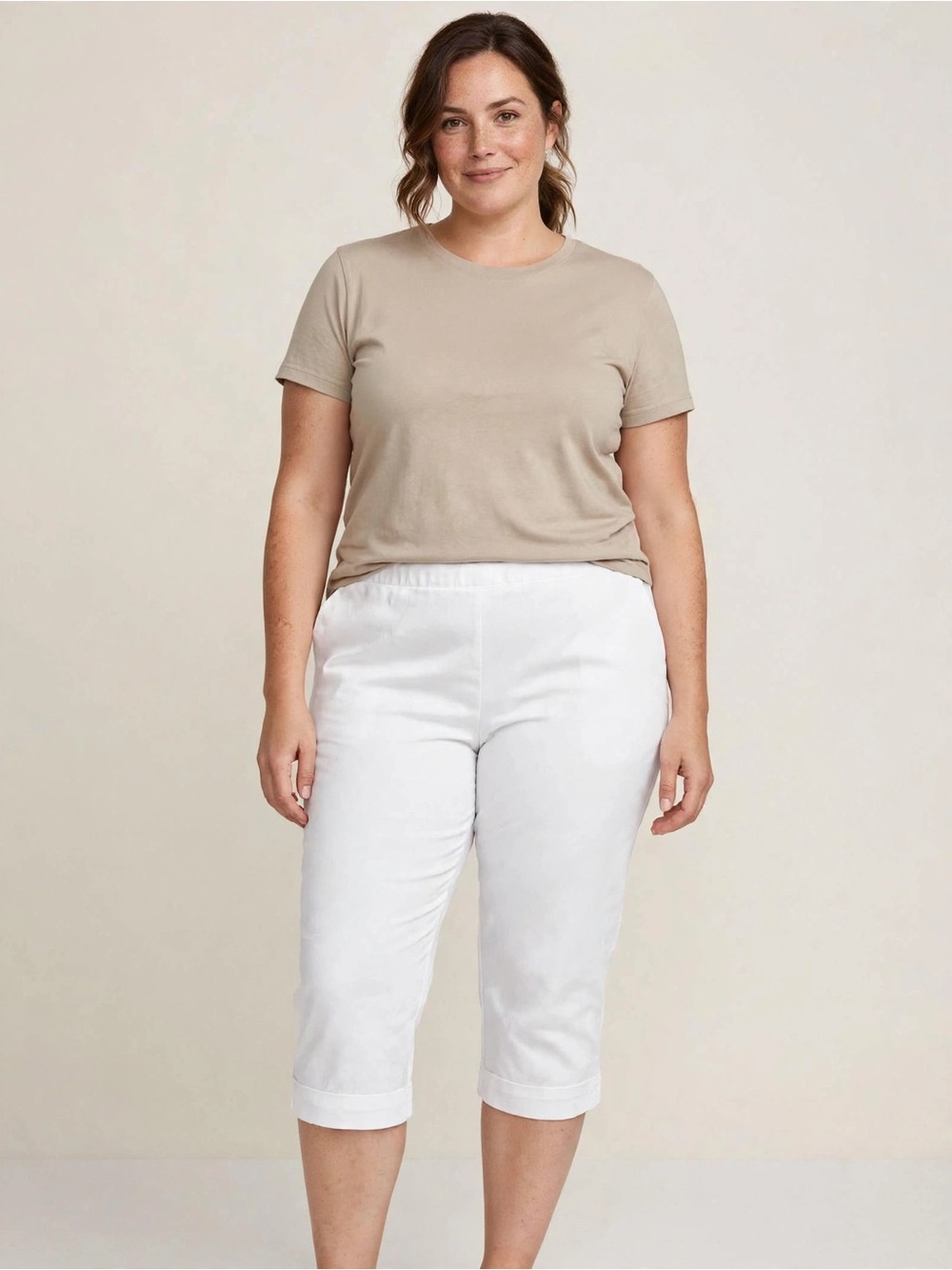 Alfred Dunner Women's Smooth Waist Easy Pull- On Capri SZ 16